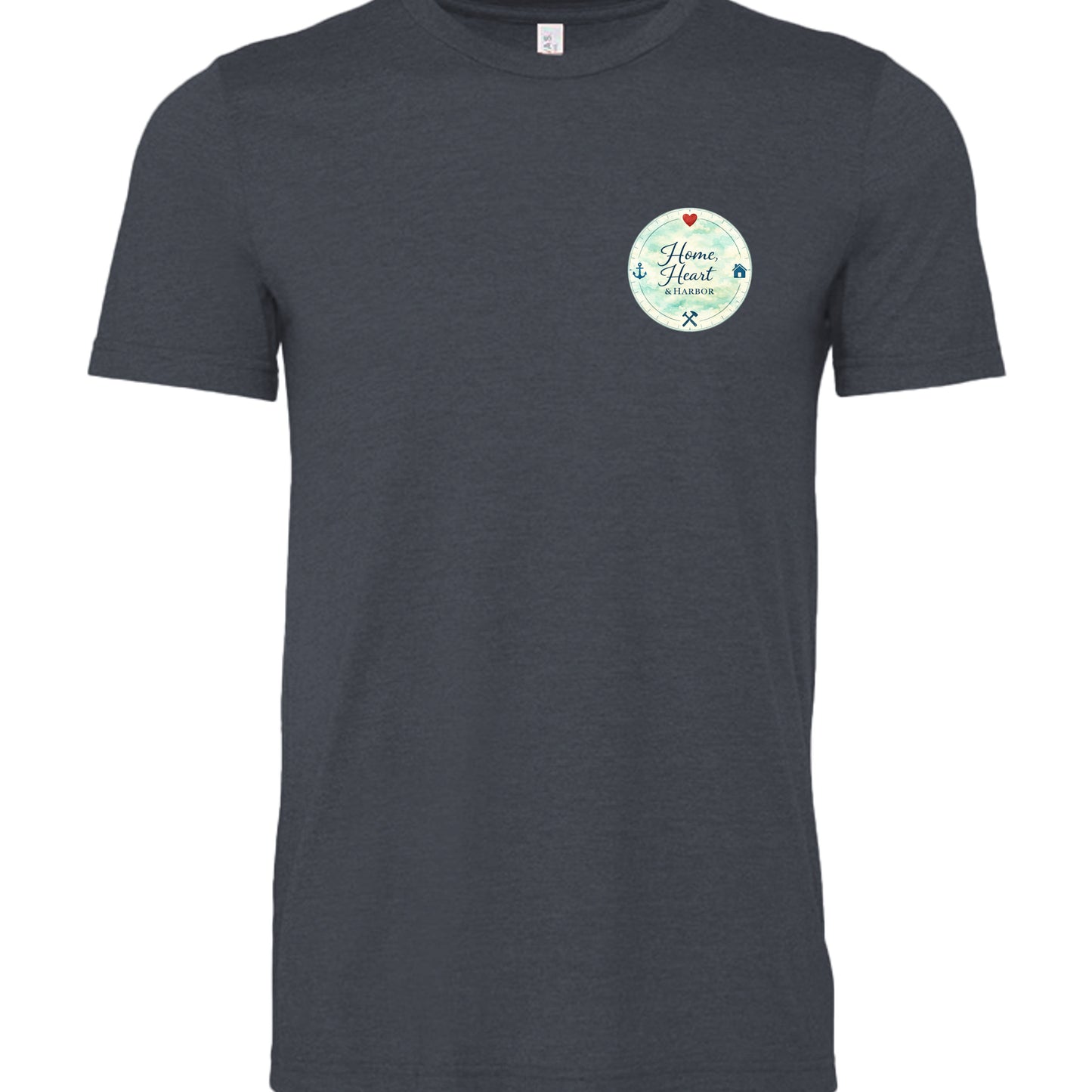 HEATHER NAVY - 3001CVC - FRONT